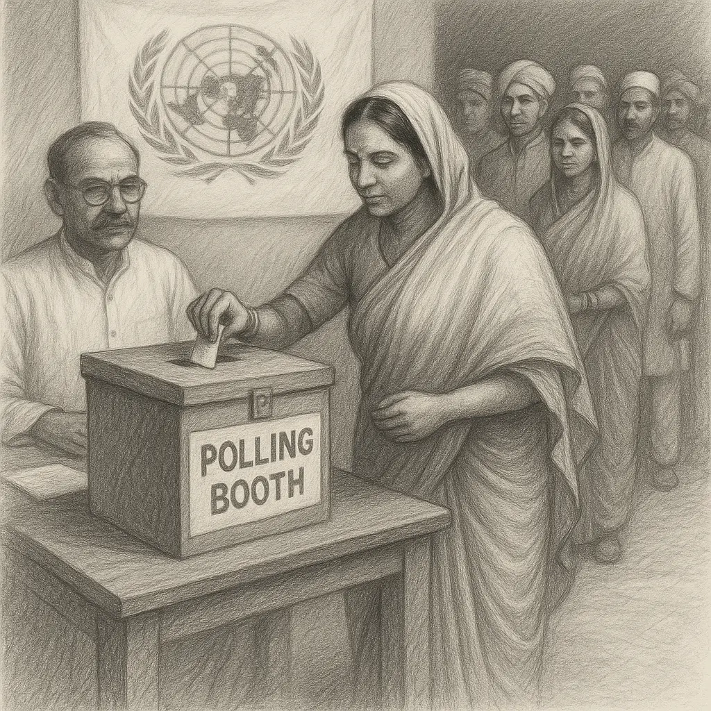 ಭಾರತದ ಮೊದಲ ಸಾರ್ವತ್ರಿಕ ಚುನಾವಣೆ ಆರಂಭ