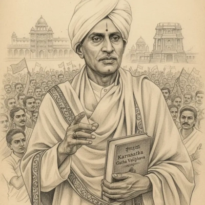 Aaluru Venkataraayaru: Karnaataka Ekikaranadha Kanasu Knada "Kannada Kulapurohitha"a