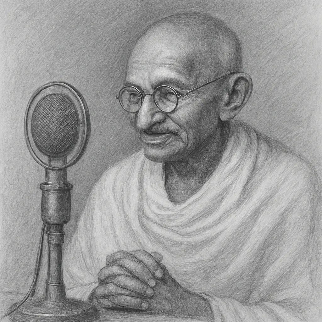 ಮಹಾತ್ಮ ಗಾಂಧಿಯವರಿಂದ ಆಲ್ ಇಂಡಿಯಾ ರೇಡಿಯೋಗೆ ಮೊದಲ ಭೇಟಿ: 'ಸಾರ್ವಜನಿಕ ಪ್ರಸಾರ ದಿನ'