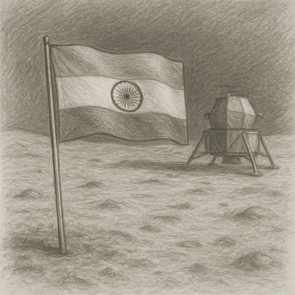 ಚಂದ್ರಯಾನ-1: ಚಂದ್ರನ ಮೇಲೆ ಭಾರತದ ಧ್ವಜ