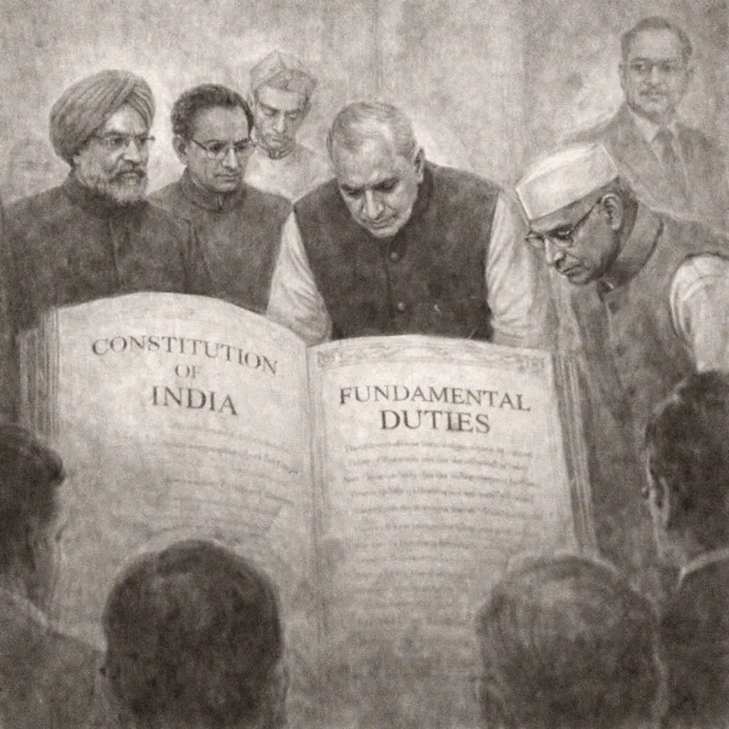 ಭಾರತದ ಸಂವಿಧಾನಕ್ಕೆ 'ಮೂಲಭೂತ ಕರ್ತವ್ಯಗಳ' ಸೇರ್ಪಡೆ (ಜಾರಿ ದಿನ)